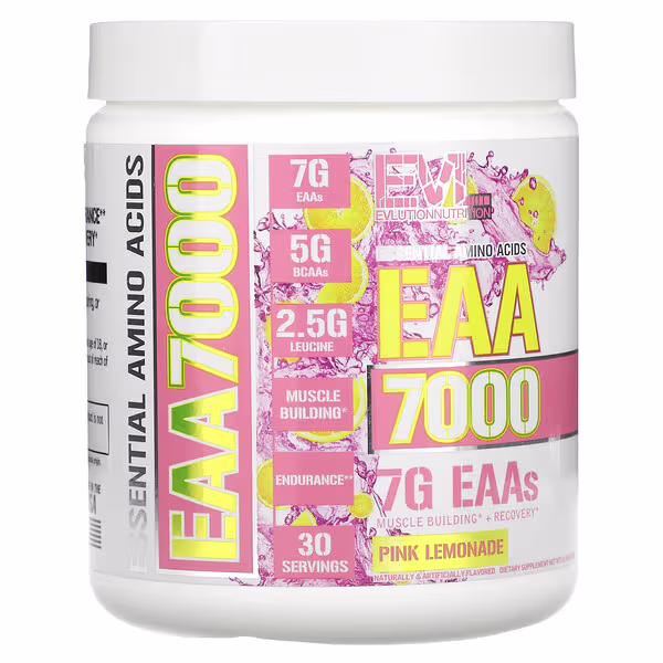 EVLution Nutrition, EAA 7000, Pink Lemonade, 10.9 oz (309 g)