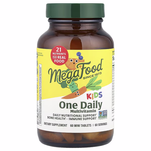 MegaFood, Kids One Daily Multivitamin, 60 Mini Tablets
