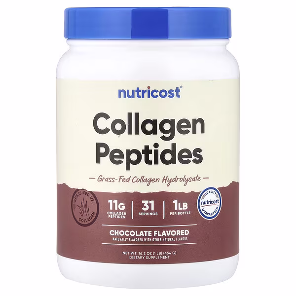 Nutricost, Collagen Peptides, Chocolate, 1 lb (454 g)