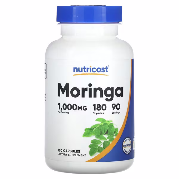 Nutricost, Moringa, 180 Capsules (500 mg per Capsule)