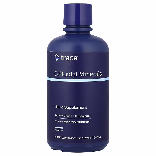 Trace, Collodial Minerals, Unflavored, 30 fl oz (887 ml)
