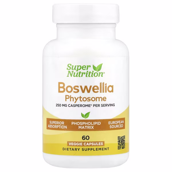 Super Nutrition, Boswellia Serrata Phytosome with Sunflower Lecithin, 250 mg, 60 Veggie Capsules