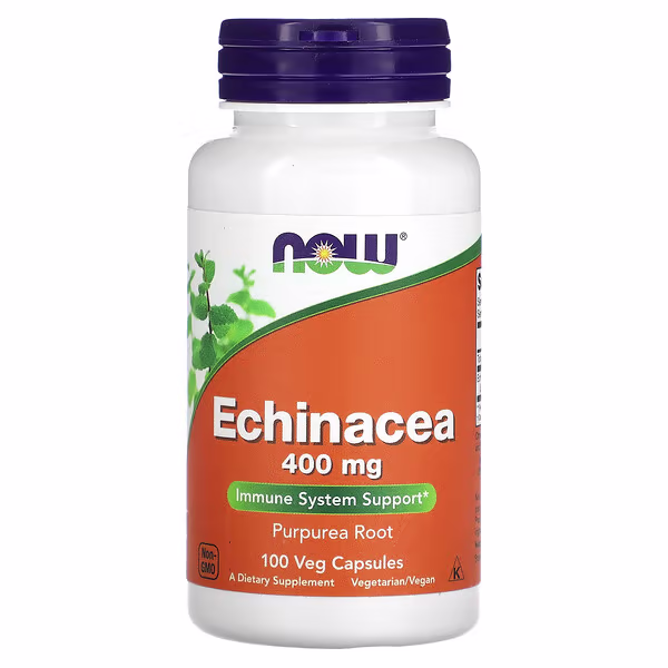 NOW Foods, Echinacea, 400 mg, 100 Veg Capsules