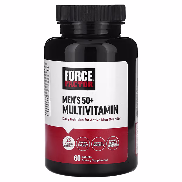 Force Factor, Men's 50+ Multivitamin, 60 Tablets
