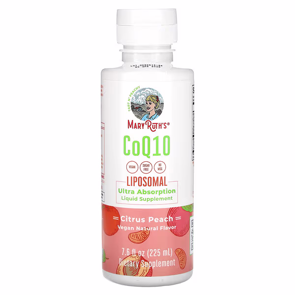 MaryRuth's, CoQ10 Liposomal, Citrus Peach, 7.6 fl oz (225 ml)