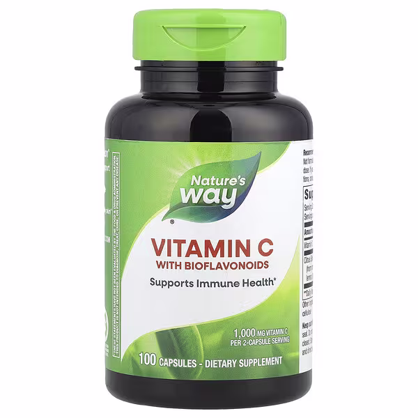 Nature's Way, Vitamin C With Bioflavonoids, 100 Capsules