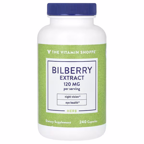 The Vitamin Shoppe, Bilberry Extract, 240 Capsules (60 mg per Capsule)