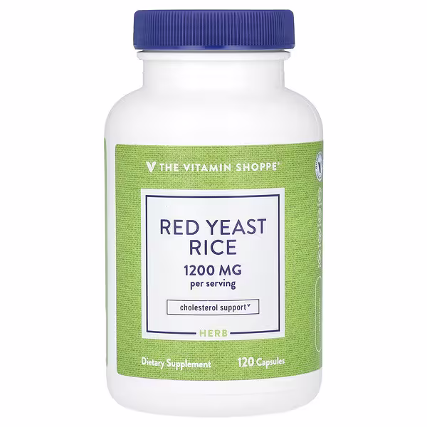 The Vitamin Shoppe, Red Yeast Rice, 120 Capsules (600 mg per Capsule)
