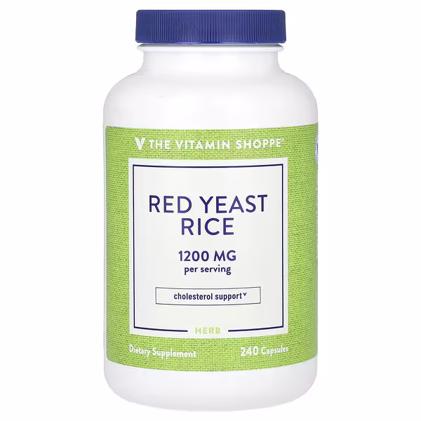 The Vitamin Shoppe, Red Yeast Rice, 240 Capsules (600 mg per Capsule)