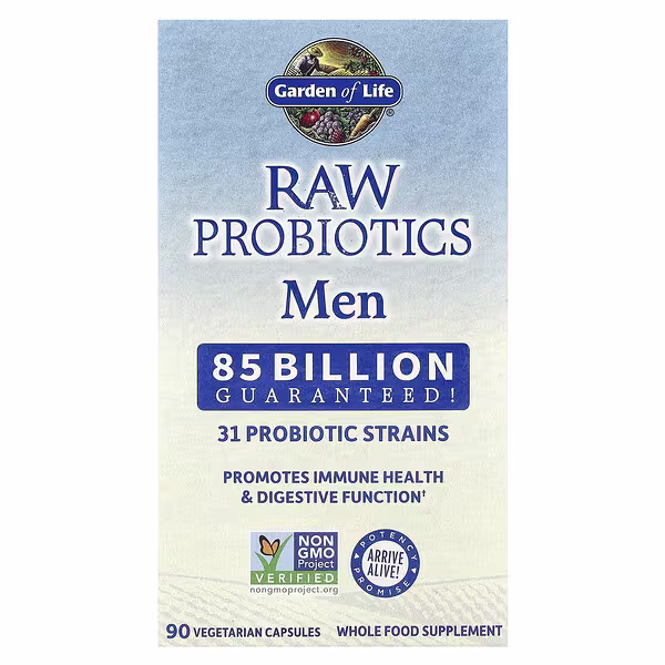 Garden of Life, RAW Probiotics, Men, 90 Vegetarian Capsules
