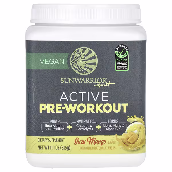 Sunwarrior, Sport, Active Pre-Workout, Yuzu Mango, 11.1 oz (315 g)