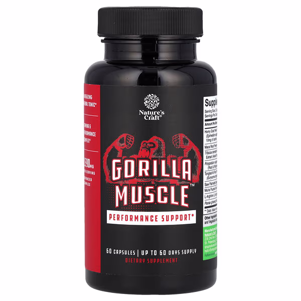 Nature's Craft, Gorilla Muscle™, Performance Support, 60 Capsules