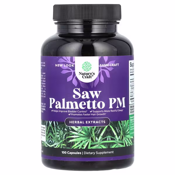 Nature's Craft, Saw Palmetto PM, 100 Capsules