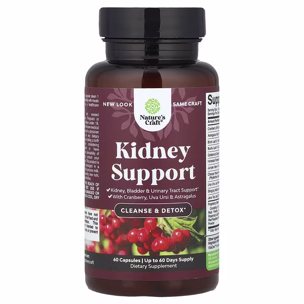 Nature's Craft, Kidney Support, 60 Capsules