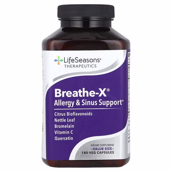 LifeSeasons, Breathe-X®, 180 Veg Capsules