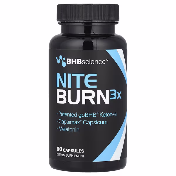 Real Ketones, BHB Science™, Nite Burn 3X, 60 Capsules