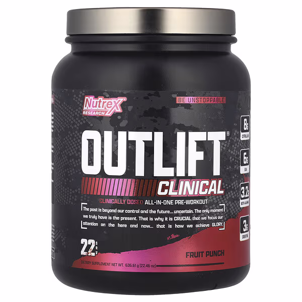 Nutrex Research, Outlift® Clinical, Fruit Punch, 22.46 oz (636.61 g)