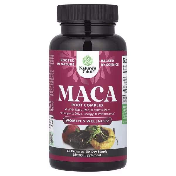 Nature's Craft, Women's Wellness, Maca Root Complex, 60 Capsules