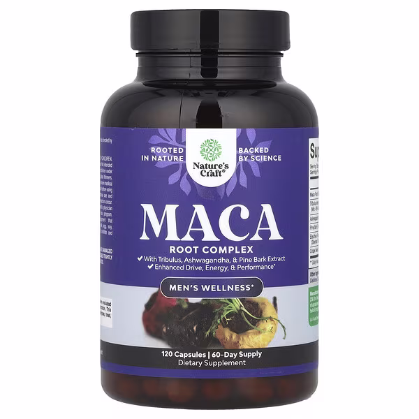 Nature's Craft, Men's Wellness, Maca Root Complex, 120 Capsules