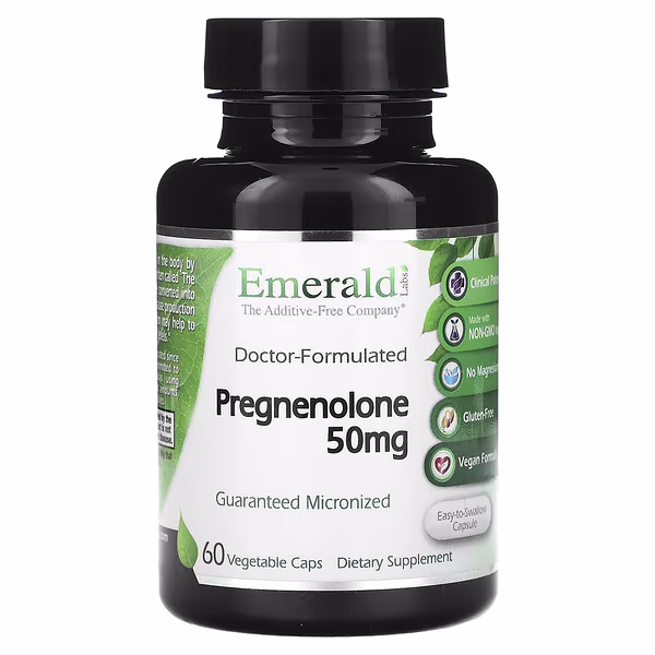 Emerald Laboratories, Pregnenolone, 60 Vegetable Caps