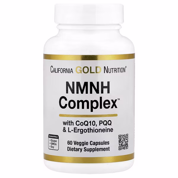 California Gold Nutrition, NMNH Complex, with CoQ10, PQQ & L-Ergothioneine, 60 Veggie Capsules