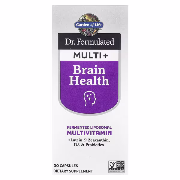 Garden of Life, Dr. Formulated Multi+, Brain Health, 30 Capsules