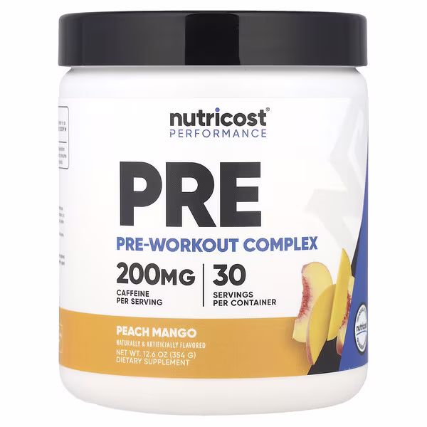 Nutricost, Performance, Pre-Workout Complex, Peach Mango, 12.6 oz (354 g)