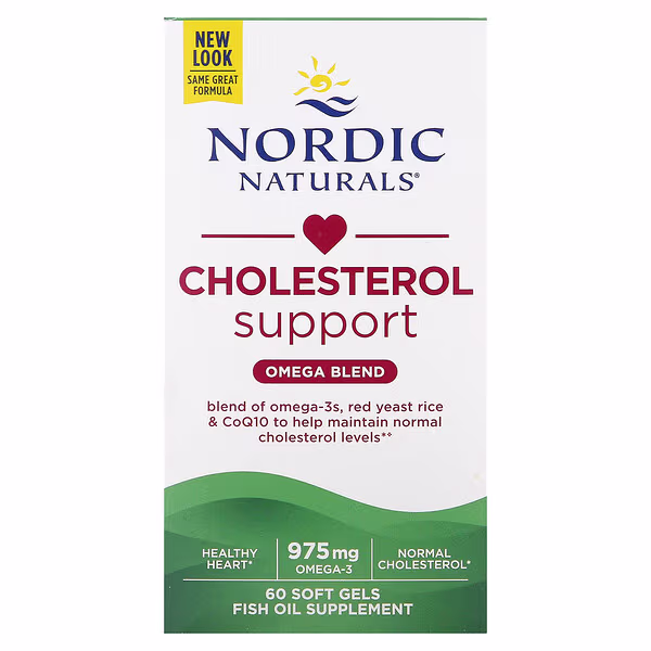 Nordic Naturals, Cholesterol Support, Omega Blend, 60 Soft Gels