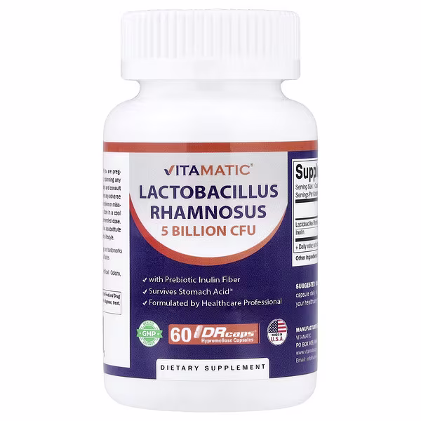 Vitamatic, Lactobacillus Rhamnosus, 60 DRcaps® Hypromellose Capsules