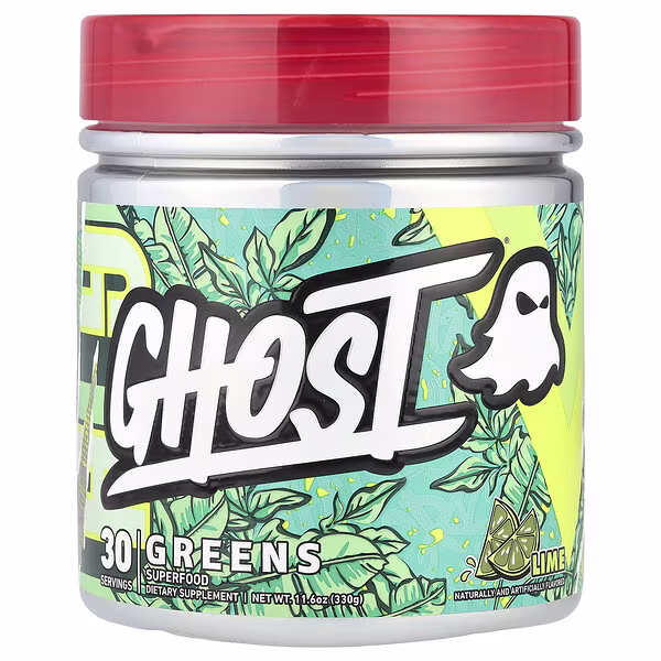 Ghost, Greens, Lime, 11.6 oz (330 g)