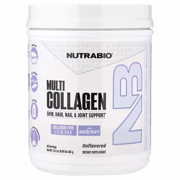 NutraBio, Multi Collagen, Unflavored, 14.2 oz (405 g)
