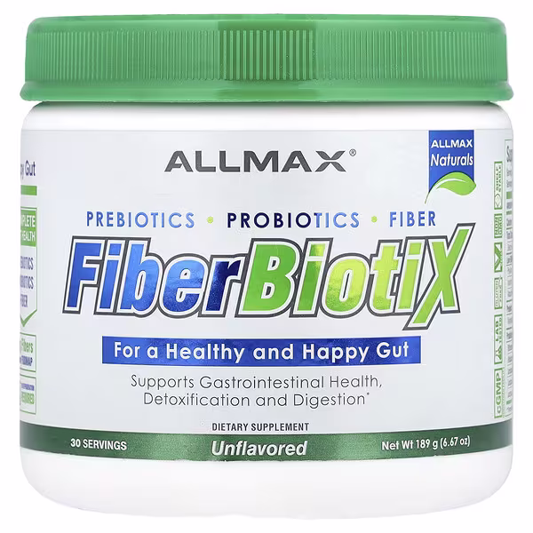 ALLMAX, FiberBiotiX, Unflavored, 6.67 oz (189 g)