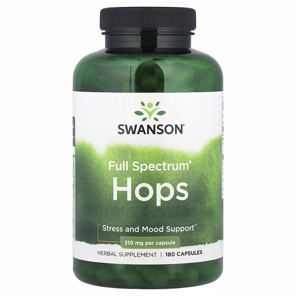 Swanson, Full Spectrum® Hops, 180 Vegan Capsules (310 mg per Capsule)