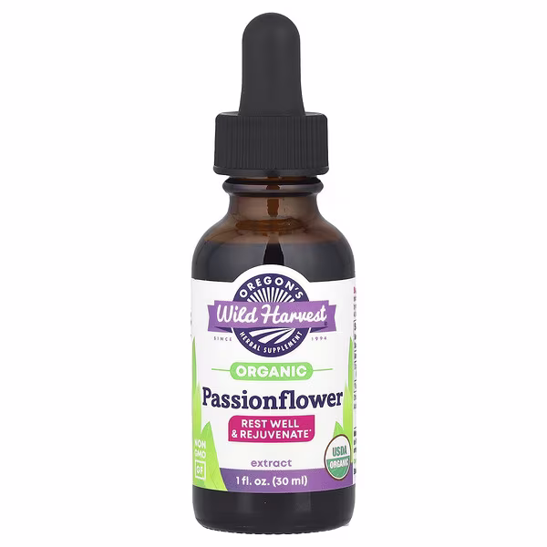 Oregon's Wild Harvest, Organic Passionflower Extract, 1 fl oz (30 ml)