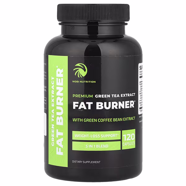 Nobi Nutrition, Premium Green Tea Extract Fat Burner, 120 Capsules