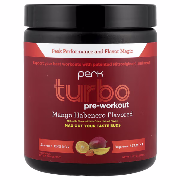 Perk Energy, Turbo, Pre-Workout, Mango Habenero, 10.7 oz (300 g)