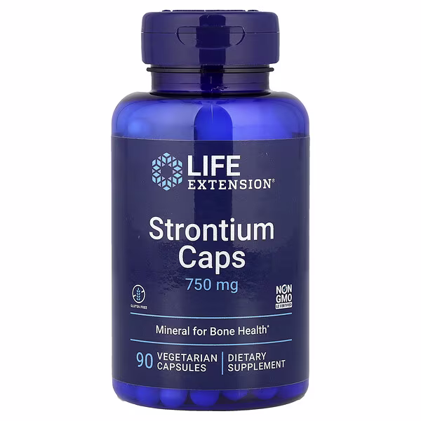 Life Extension, Strontium Caps, 90 Vegetarian Capsules (250 mg per Capsule)