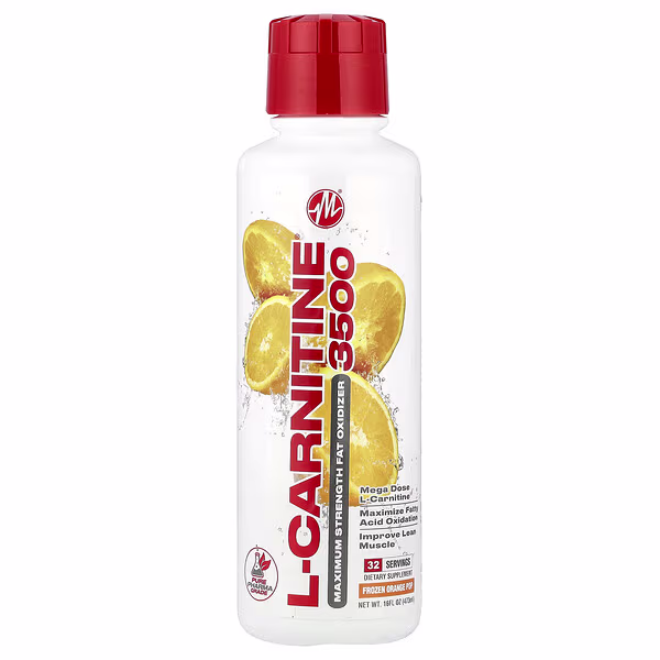 Metabolic Nutrition, L-Carnitine 3500®, Frozen Orange Pop, 16 fl oz (473 ml)
