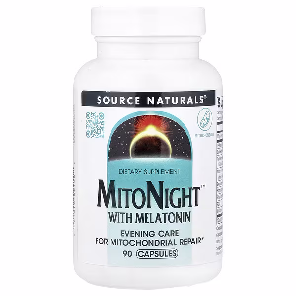 Source Naturals, MitoNight™ With Melatonin, 90 Capsules