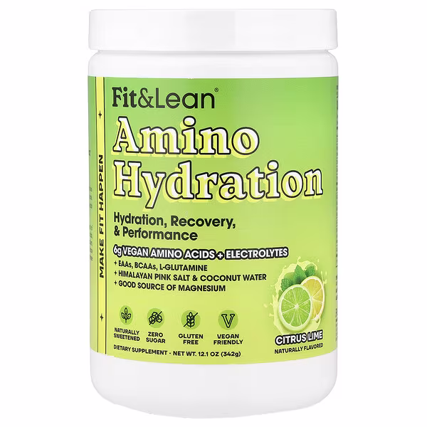 Fit & Lean, Amino Hydration, Citrus Lime, 12.1 oc (342 g)