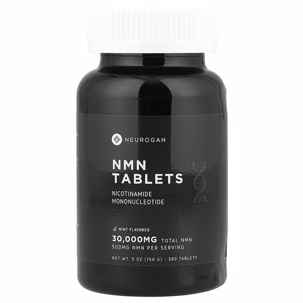 Neurogan Health, NMN, Mint, 300 Tablets (100 mg per Tablet)