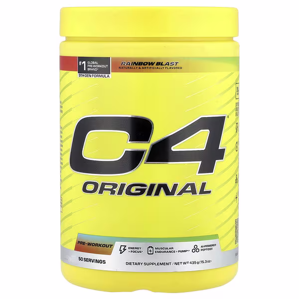 C4 / Cellucor, C4® Original, Pre-Workout, Rainbow Blast, 15.3 oz (435 g)