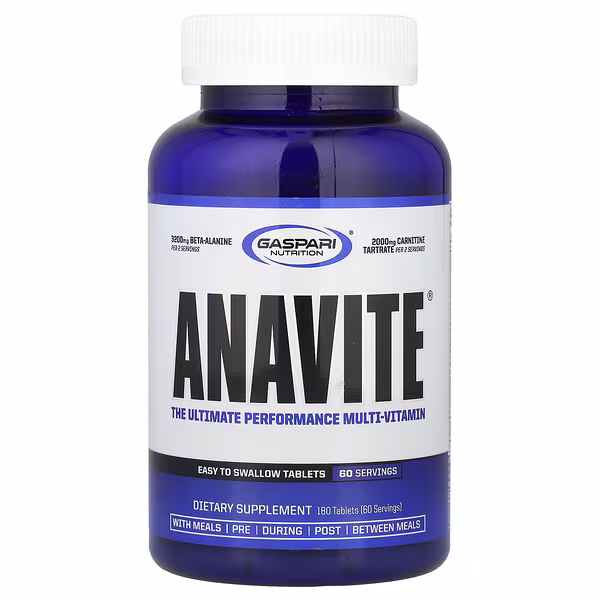 Gaspari Nutrition, ANAVITE®, The Ultimate Performance Multi-Vitamin, 180 Tablets
