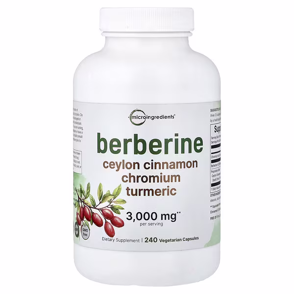 Micro Ingredients, Berberine, 240 Vegetarian Capsules