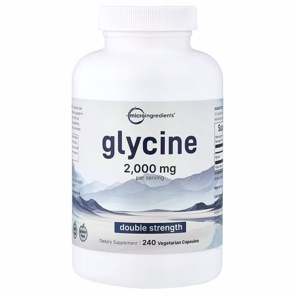 Micro Ingredients, Glycine, 240 Vegetarian Capsules (500 mg per Capsule)