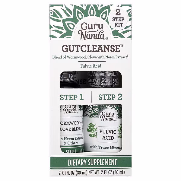 GuruNanda, GutCleanse™ 2 Step Kit , 2 Bottles, 1 fl oz (30 ml) Each