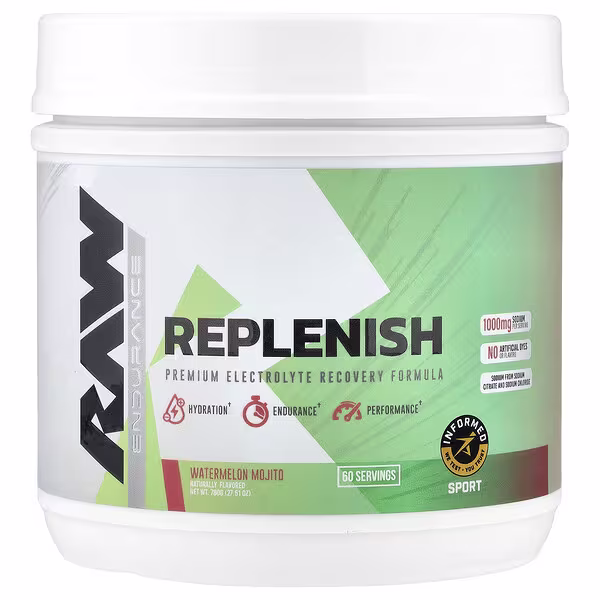 Raw Nutrition, Endurance, Replenish, Watermelon Mojito, 27.51 oz (780 g)