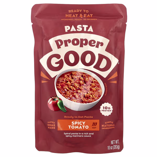 Proper Good, Ready to Eat Pasta, Spicy Tomato, Hot, 10 oz (283 g)