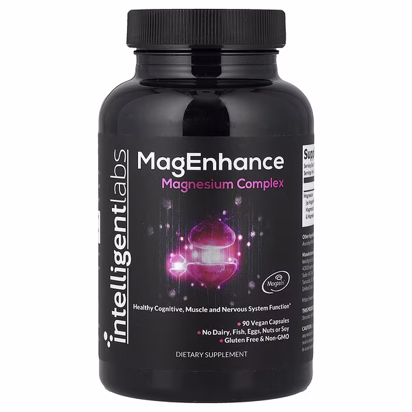 Intelligent Labs, MagEnhance, Magnesium Complex, 90 Vegan Capsules