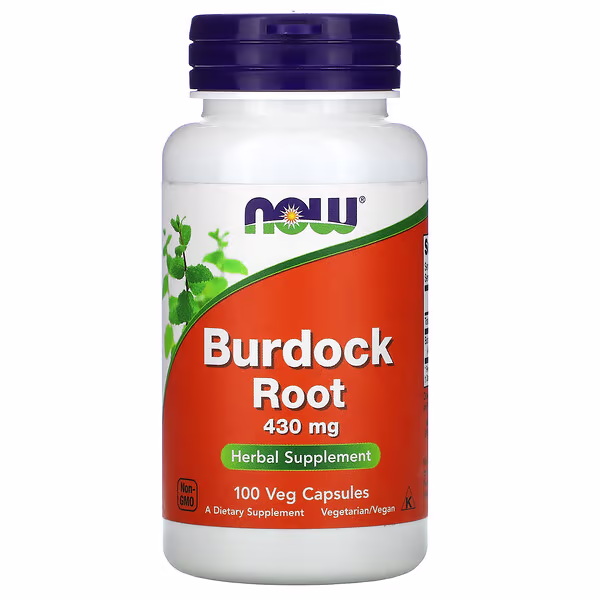 NOW Foods, Burdock Root, 430 mg, 100 Veg Capsules